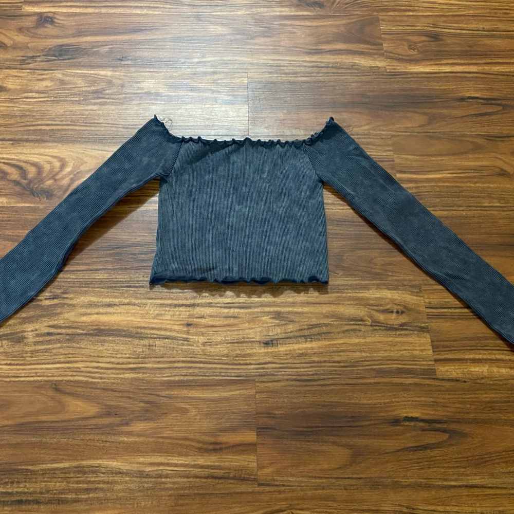 Off the Shoulder Long Sleeve Top